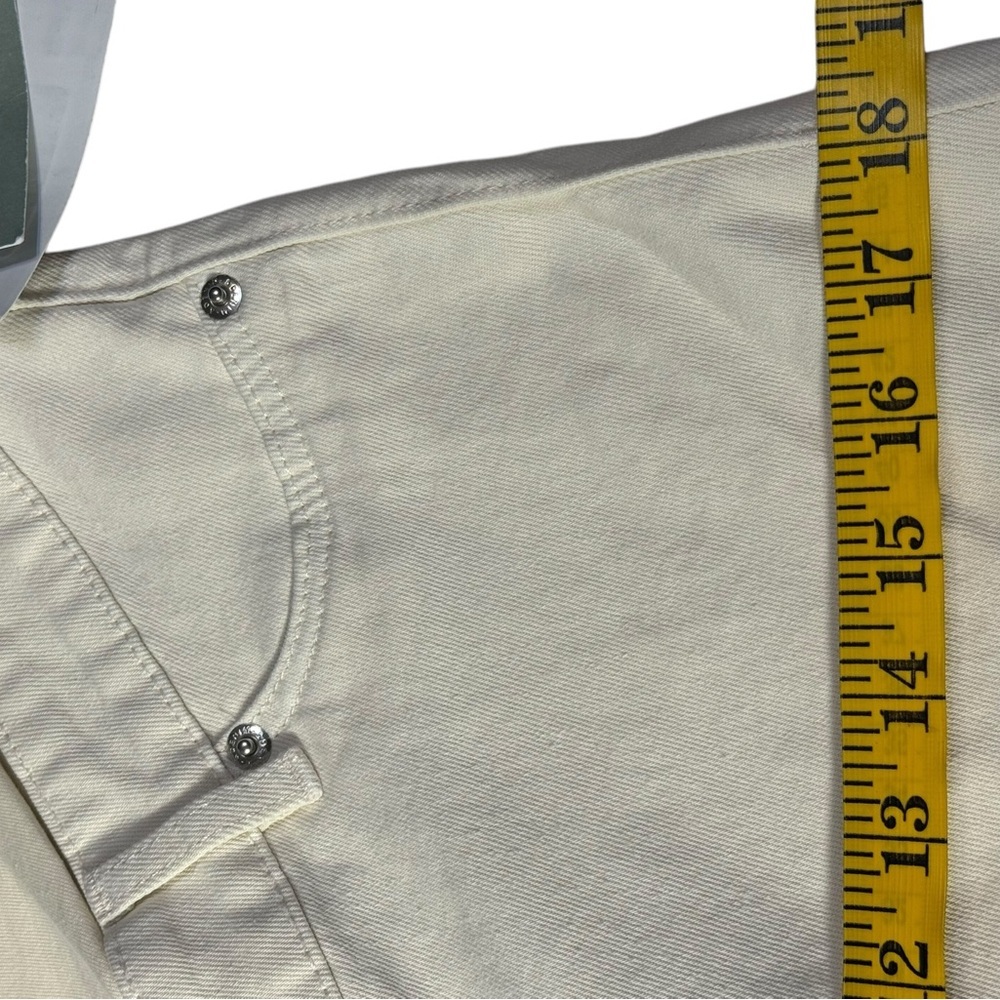 H&M Mama Maternity Straight Ankle Jeans Beige Size Small NWT - Picture 10 of 11
